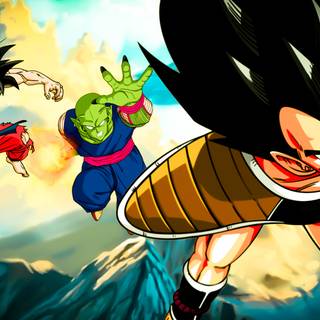 Goku vs Piccolo desktop wallpaper