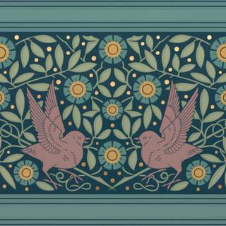 Victorian art wallpaper