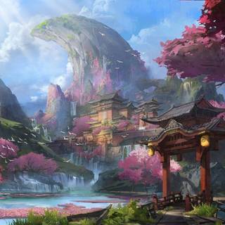 Cherry Blossom art wallpaper