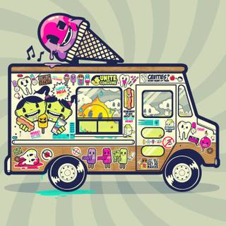 Ice cream truck wallpaper
