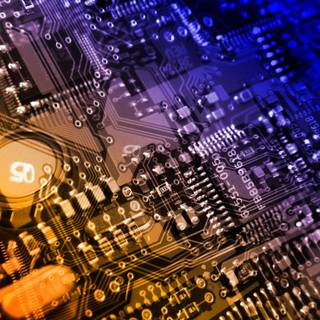 Computer motherboard wallpaper