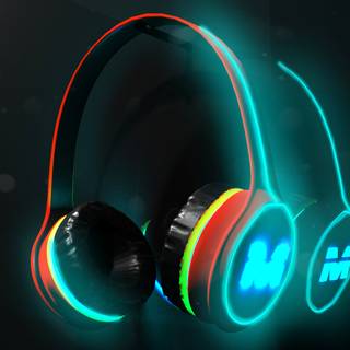 Gaming headphones wallpaper