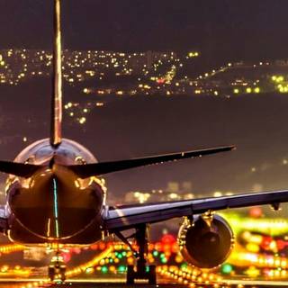 Night flight wallpaper