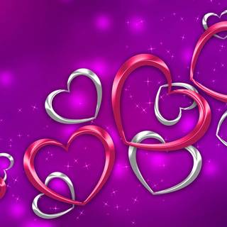 Valentines purple wallpaper
