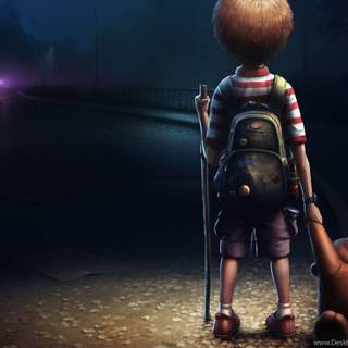 Boys feeling wallpaper