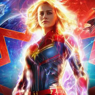 Captain Marvel poster wallpaper