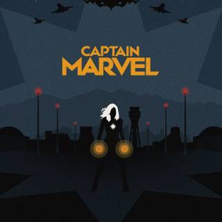 Captain Marvel poster wallpaper