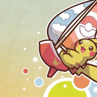Flying Pikachu wallpaper