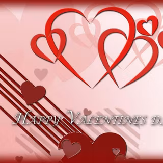 Valentines collage computer wallpaper