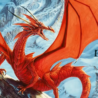 Red mythical creatures wallpaper