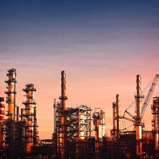 Oil refinery wallpaper