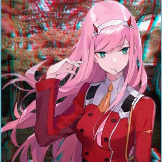 Anime girl Zero Two wallpaper