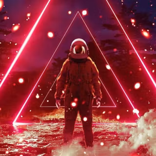 Red vaporwave wallpaper