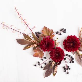 Autumn flower arrangements wallpaper