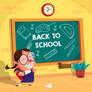 School teacher animated wallpaper