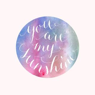 Hand lettering wallpaper