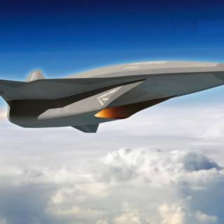 Futuristic aircraft wallpaper