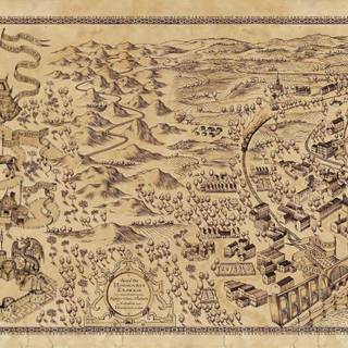Hogwarts map wallpaper