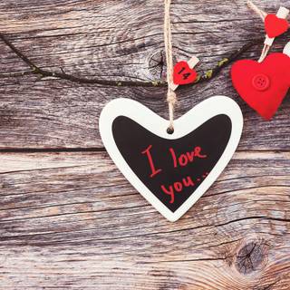 Rustic Valentine Day wallpaper