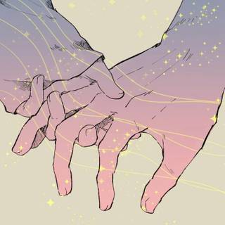 Anime holding hands wallpaper