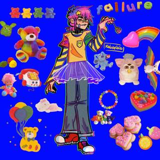 Kidcore anime wallpaper