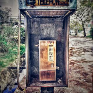 Old telephone wallpaper