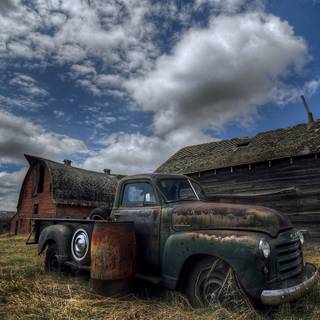 Farm trucks wallpaper