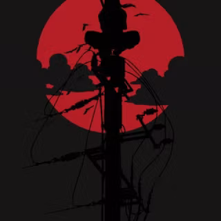 Itachi on pole wallpaper