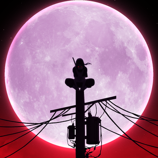 Itachi on pole wallpaper