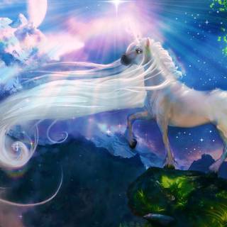 Unicorn drawings wallpaper