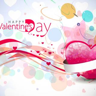 Valentines Day colorful wallpaper