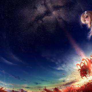 Colorful anime PC wallpaper