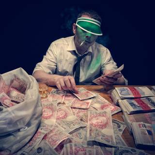 Man with money wallpaper