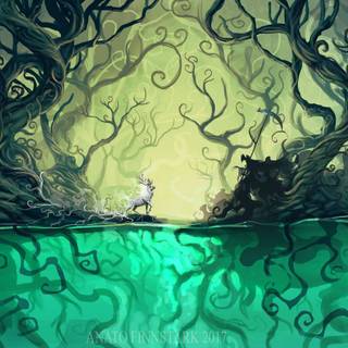 Fantasy woods wallpaper