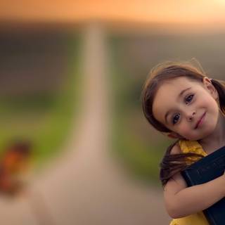 Cute girl child wallpaper