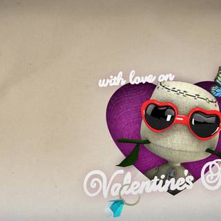 Funny animal Valentine's Day wallpaper