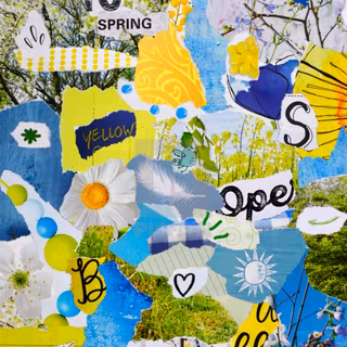 Spring moodboard wallpaper