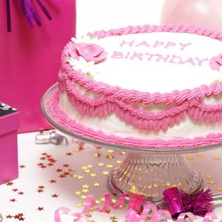 Pink birthday wallpaper