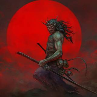Demon samurai wallpaper