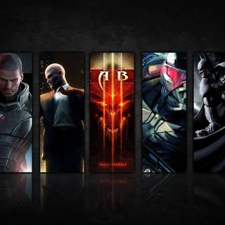 Games collage wallpaper