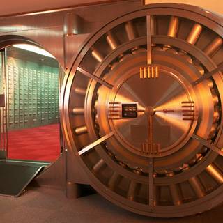 Bank vault wallpaper