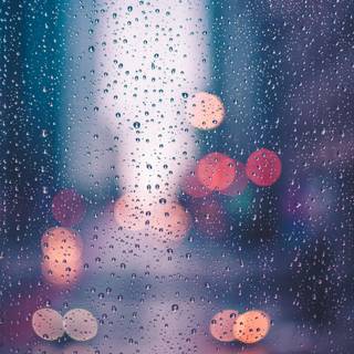 Romantic rain wallpaper