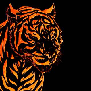 Chinese tiger wallpaper