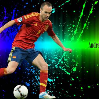 Iniesta Spain wallpaper
