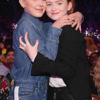 Millie Bobby Brown and Sadie Sink wallpaper
