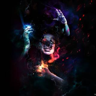 Dark psychedelic wallpaper