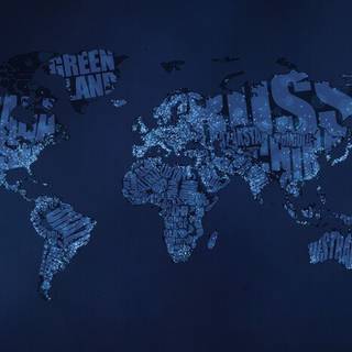 World map 3D wallpaper