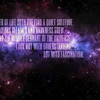 Galaxy quotes wallpaper