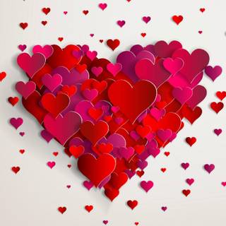 4k heart mobile wallpaper