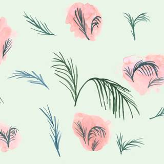 Spring pattern laptop wallpaper